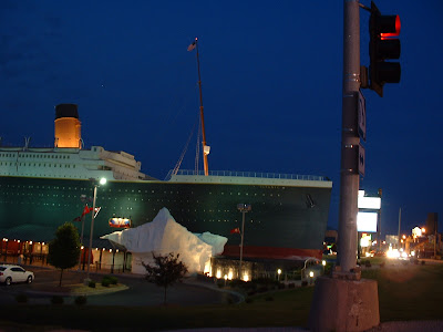 Weird to see half a ship right in the middle of town.