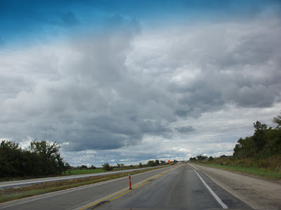 North towards Iowa on I-35.