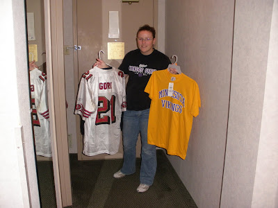 Andrea wanted me to get a jersey, but Im just not a jersey wearing guy.