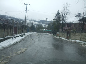Şerefiye'de kar yağdı