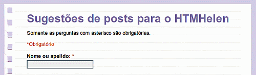 Sugestões de posts
