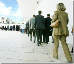 Fila de emprego Fila de emprego