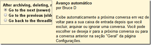 Lab Avanço automático