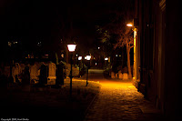 Philadelphia Cemetery: Christ Church cemetery, at night. As far as I can tell there are no spirits walking around, but one never can tell! (1/100 sec @ f/1.8; 50mm) Copyright 2009, Kerri Shotts