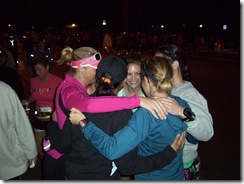 race Morning group hug