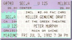 1992 07.03 Peter Murphy The Greek Theatre