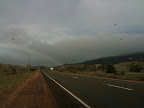 Jul 12 - Rainbow over the road