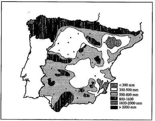 Mapa del tiempo del ejercicio de Selectividad de Septiembre 2009