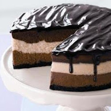Triple Chocolate and Vanilla Cheesecake