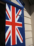 The Aussie flag on the door of a beach hut
