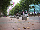 A main side street near the guesthouse