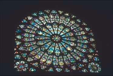 Image of Rose Window - Notre Dame Cathedral - Paris