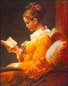 Image of A Young Girl Reading - Jean Honore Fragonard