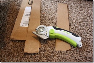 zip and snip used to cut cardboard