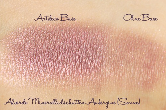 Alverde Minerallidschatten Aubergine Swatch