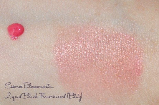 Essence Blossoms etc... Liquid Blush Flowerkissed Swatch (Blitz)