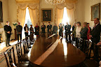 On the 16th of January, short listed candidates from the 2008 Ireland InVOLved Awards, together with the team at Volunteering Ireland, were warmly welcomed by President Mary McAleese and treated to a tour of Áras an Uachtaráin. On the 16th of January, short listed candidates from the 2008 Ireland InVOLved Awards, together with the team at Volunteering Ireland, were warmly welcomed by President Mary McAleese and treated to a tour of Áras an Uachtaráin.