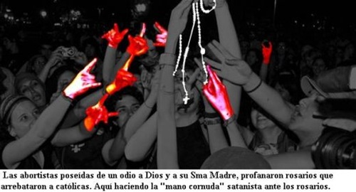 Abortistas contra Rosarios