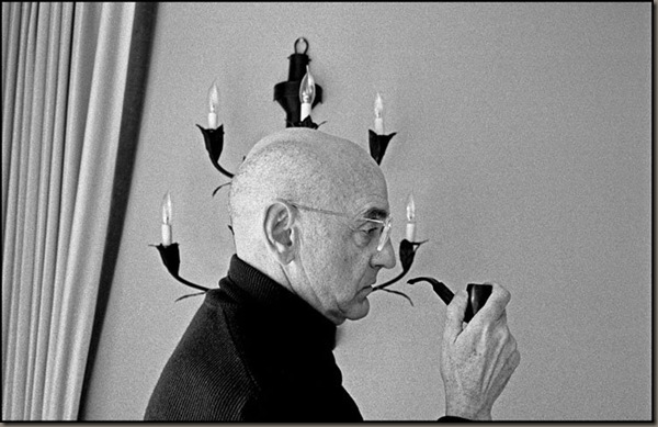 Duane Michals with a pipe USA 1986 Duane Michals with a pipe USA 1986
