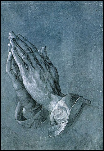 Durero manos dibujo sobre papel 1508