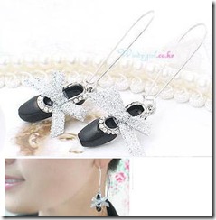 ribbon black shoes