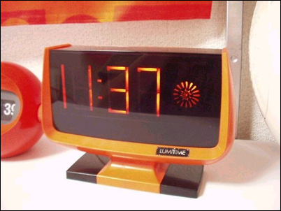 Orange Lumitime clock