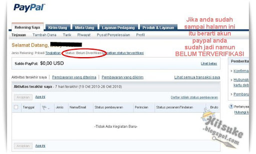 Cara daftar di PayPal