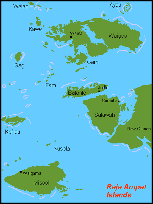 Raja Ampat Map