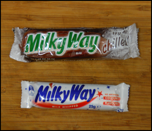 US Milky Way vs AUS Milky Way - Wrappers