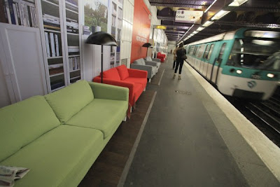 ikea paris23 Ikea amuebla las estaciones de metro de París