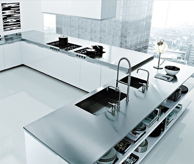 Inspiración: Cocinas en blanco y negro cocina%2016 Inspiración: Cocinas en blanco y negro