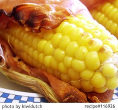 Fresh grilled corn