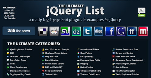 theultimatejquerylist