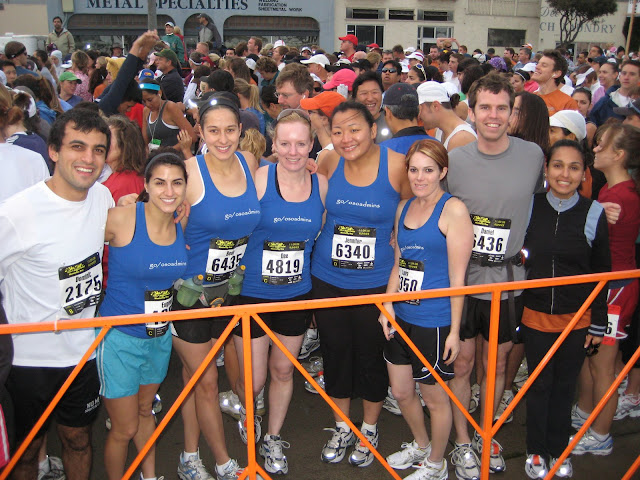 right before the race
