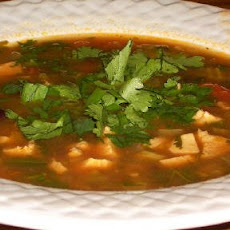 Chicken, Black Bean and Cilantro Soup