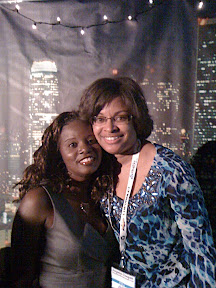 Nice to Meet You: Finally met fellow blogger and reader Angela Cooper of HangingwithMrsCooper.com (Click on the image to view her BlogHer video highlights.)