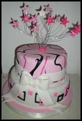 15 con estrellas  en fuxia