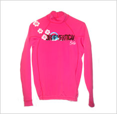 Camisa para surf Drop Vertical Girls rosa