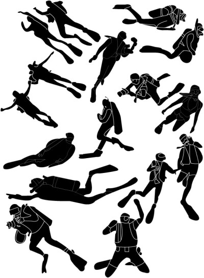 scubadiving2 Scuba Diving Vectors