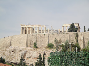 Ο Παρθενώνας όπως φαίνεται απο τον εξώστη του μουσείου