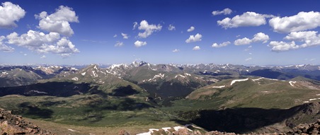 Mt. Bierstadt Summit Panorama