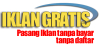 Pasang IKLAN GRATIS