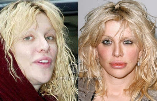 Courtney Love sin maquillaje