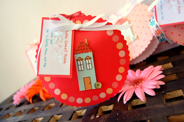 The cute little favors I made for our guests.