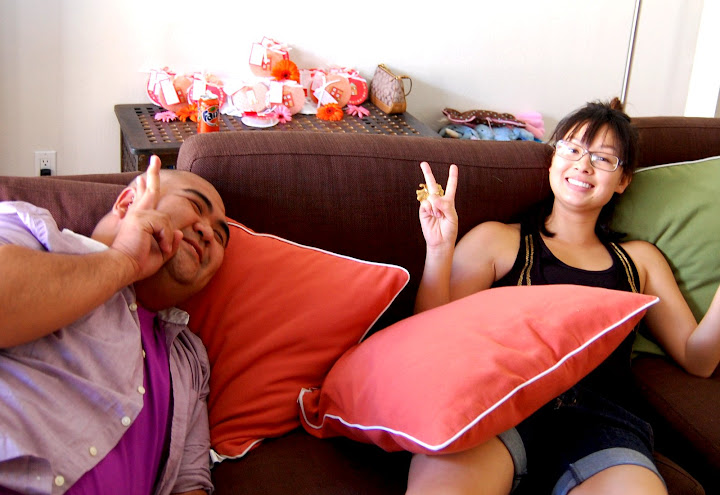 After a filling lunch, they wanted to go into a food coma! :)
