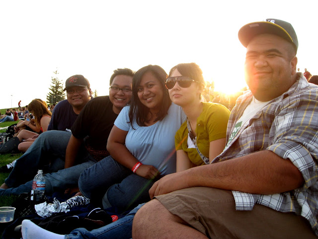 Venue food, beer, and Weezer is definitely a night! :)
