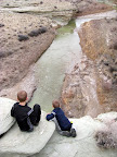 Michael and Bradley overlooking the San Rafael River