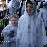 Robert and Kenny ready to ride the huge inner tubes.