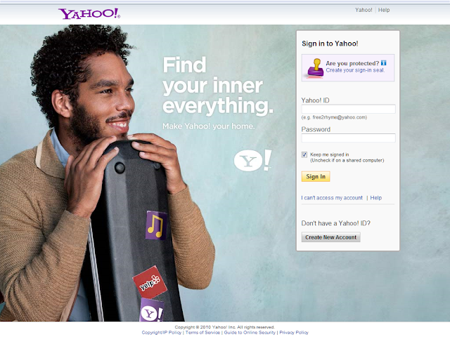 Yahoo! login page #2
