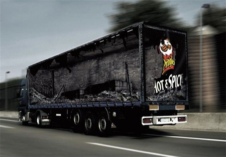 Pringles Truck Advertisement